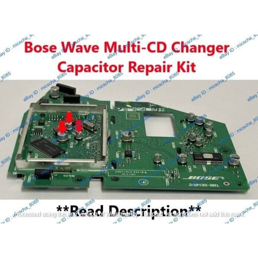 Bose Wave Music System Multi CD Disc Changer Capacitor Repair Kit DIY Caps Only